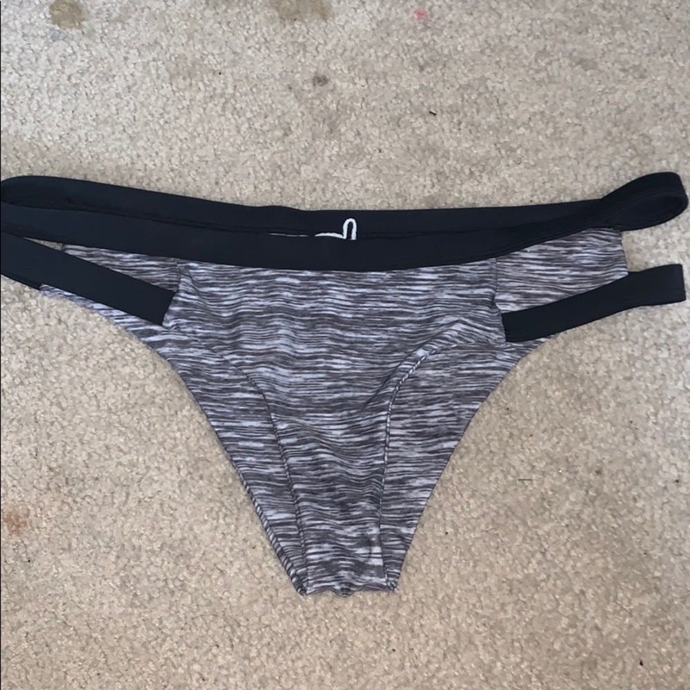 Black & Gray bikini bottoms